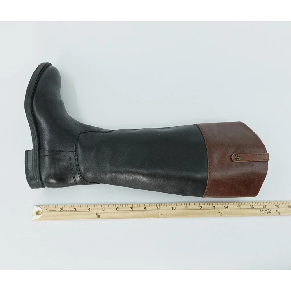 Enzo Angiolini Riding Boots Women 5.5 Black Leather Equestrian Dressage Timeless